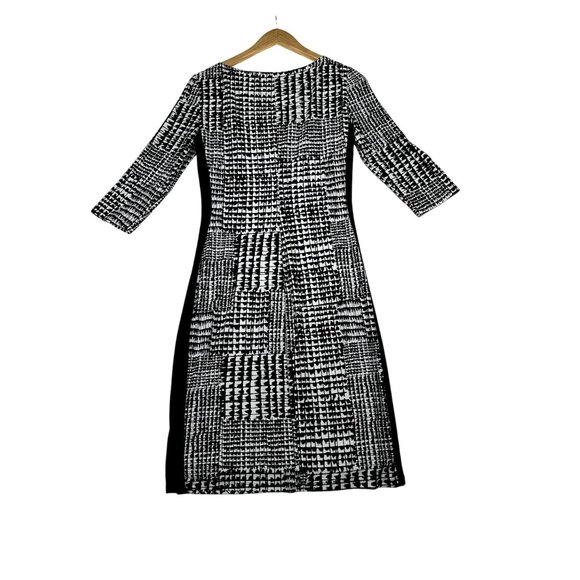 Lauren Ralph Lauren Half‎ Sleeve Knee Length Dress sz 6 Black/White - Picture 6 of 6